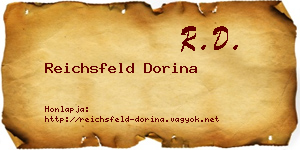 Reichsfeld Dorina névjegykártya